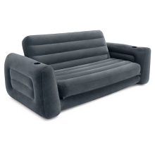 INTEX uittrekbare bank   donkergrijs, 203 x 231 x 66 cm