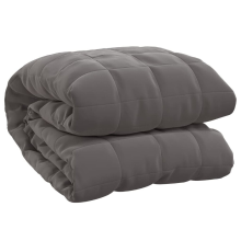 VidaXL Zware Deken   220 x 240 cm, Grijs, 11 kg
