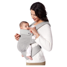 Momcozy ademende babydrager van gaas, ergonomisch ontwerp, lichtgewicht en gemakkelijk te gebruiken, voor 3,2 20 kg, verbeterde lendensteun, comfort de hele dag, handenvrij, grijs, cadeaus voor mama