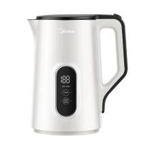 Midea 1,5 L RVS Waterkoker met Temperatuurinstelling 45–100°C, 2200 W Dubbelwandige Theekoker, Digitale Temperatuurweergave, BPA vrij en Veiligheidsfuncties