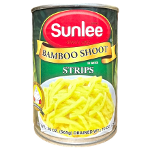 Sunlee bamboereepjes in water blik 565 g