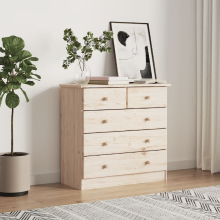 VidaXL ALTA Ladeblok   Massief grenenhout, 77 x 35 x 73 cm