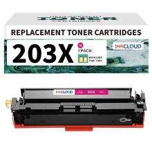 Inkcloud 203X/203 A Tonercartridges voor HP CF540X/CF540A M281fdw M254dw 1 Magenta