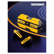 Transformers TF T01 Bluetooth headset, half in ear, lange batterijduur, geel