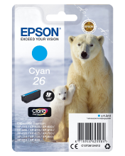 Epson IJsbeer enkelverpakking cyaan 26 Claria Premium inkt