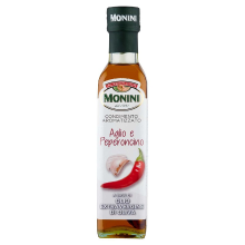 Monini extra vierge olijfolie knoflook en chilipeper   250 ml