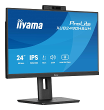 Iiyama 24 inch IPS monitor met ingebouwde Windows Hello camera en microfoon