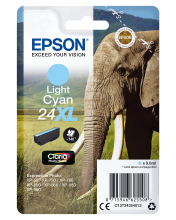 Epson Olifant enkelverpakking lichtcyaan 24XL Claria Photo HD inkt