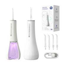 BAIR CARE [Zomerdeals   gratis levering de volgende dag] M11 monddouche met uv desinfectie (99,9% bacterieverwijdering), 360 ml extra groot reservoir, opbergruimte voor spuitkoppen, oplaadbaar via USB C, accuduur van 30 dagen, 4 reinigingsstanden, IPX8 wa