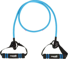 Capelli Sport Middelzware Weerstandsband   TPE Weerstandsbanden met Handvatten, Enkele Weerstandsbanden, Oefenbanden met Handvatten, voor Weerstandstraining, Fysiotherapie, Thuisoefeningen, Fitness, Pilates