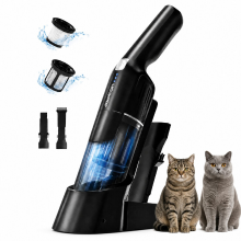Aspiron AS CA038 Draadloze handstofzuiger 24 kPa, 2 standen, 500 ml stofreservoir, HEPA filter, laadstation, 2 in 1 mondstukken voor auto, bank en dierenharen