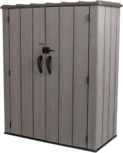 Lifetime verticale opbergschuur ruw gezaagd, opbergschuur ruw gezaagd 60209   1500 l, weerbestendig