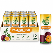 I am Super Juice passievruchtdrank, zonder toegevoegde suikers 330 ml * 12