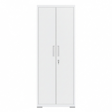 JOYFURNOS 4 Laags Archiefkast, Multifunctionele Kast, Stalen Opbergkast, Dubbele Deuren, Grijs