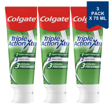Colgate Tandpasta   Triple Action Xtra Fresh 75 ml (3 Pack)