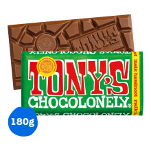 Tony's Chocolonely Melk Hazelnoot   180 g