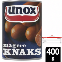 Unox magere worsten   400 g