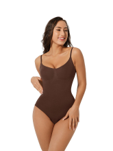 Feelingirl naadloze bodysuit voor dagelijks gebruik M/L bruin