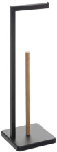 5Five Vrijstaande toiletpapierhouder met reserve   Zwart, 20 x 20 x 64,5 cm