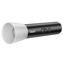 ULANZI LM07 Fotografie Zaklamp, led videolicht, 2000 K 5500 K, bi kleurtemperatuur, 4 helderheidsniveaus, 2000 mAh accu, 187 g, draagbaar, zoombaar, licht voor nachtzicht, fotografie, camping, jacht