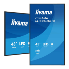 Iiyama 43 inch 4K UHD meest krachtige professionele digitale informatiescherm met geavanceerde bedienings  en connectiviteitsopties