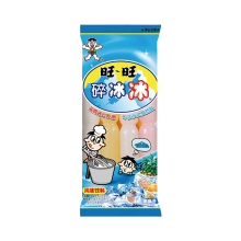 WANT WANT Sui Bing Bing ijsdrank met ijslolly smaak, assorti smaken (willekeurige personageverpakking), 8 x 78 ml