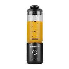 Nutribullet Flex 590 ml draagbare blender   Zwart   Opvouwbaar ontwerp   590 ml capaciteit   Oplaadbare batterij   USB C opladen   Voor blenderen onderweg