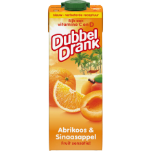 DubbelDrank Abrikoos Sinaasappelsap   1 L