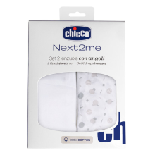 Chicco 2 Hoeslakens Voor Wiegje Next2Me CONFETTI