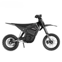 YOZMA IN 10 elektrische mini crossmotor voor tieners & volwassenen   borstelloze motor, 48 V 23,4 Ah accu, hydraulische vering, lekvrije banden, zwart