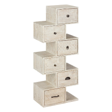 Atmosphera Ajay Ladeblok   Mango Hout, 6 Lades, 50 x 50 x 122,5 cm