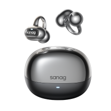 Sanag S8S Ultra Oorclip Bluetooth hoofdtelefoon met botgeleiding, open back ontwerp en AI sportmodus