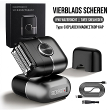 Sparoma FK 706 ontharingsapparaat voor epileren, hoofdmaterialen: kunststof, elektronische onderdelen, roestvrij staal, zwart