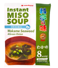 Marukome Instant Miso Soep (Ryoutei No Aji)   Wakame Zeewier Smaak 8 porties 156 g