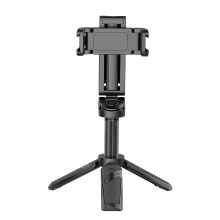Ulanzi JJ02 Bluetooth selfiestick, 3 in 1 telefoonstatief met afstandsbediening, uitschuifbaar ministatief, dubbele accessoireschoenbevestigingen, voor iPhone en Android
