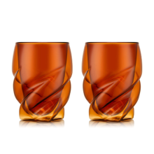 Bodum PAVINA PARIS dubbelwandige glazen   270 ml, transparant rood, verpakking van 2