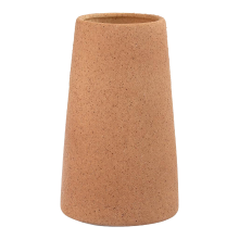 Yuejia Beige keramische vaas 15 cm – minimalistische boho decoratieve vaas voor moderne inrichting, bloemenvazen, tafeldecoratie en pampasgras, geschikt voor woonkamer en keuken (bruin)