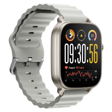 Realme Watch 5 RMW2501 Smartwatch 1,97 inch 1 Pack AMOLED 60 Hz Touchscreen 600 nits 5 GNSS Onafhankelijke GPS Bluetooth 5.3 Bellen IP68 Waterdicht 460 mAh 16 Dagen Batterij Hartslag SpO2 Fitness Tracker 2 Kleuren Titanium Zilver
