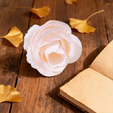 Wei's moment 20 stuks kunstrozen, schuimrozen met levensechte aanvoeling, kunstrozen voor doe het zelf bruidsboeketten voor bruiloften, babyshower tafelstukken en huisdecoraties, crème vleeskleurig roze