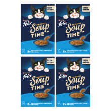 Felix Soep vis nat kattenvoer 6 * 4 = 24 × 48 g