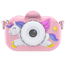 Songdian Kindercamera met cartoon softcover – Geweldig kerst , verjaardags  en feestgeschenk voor kinderen – Roze