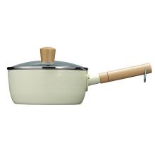 COOKER KING Qinglan antiaanbak Yukihira steelpan, melkpan, noedelpan, kleine kookpan   20 cm   kookpan met deksel, 20 cm