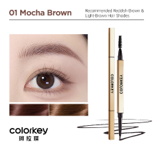 COLORKEY Vormgevend Wenkbrauwpotlood 01 Mokkabruin 0,07 g