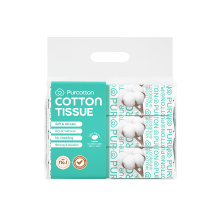 Purcotton Classic 100% Premium Katoenen Gezichtsdoekjes 20 cm × 20 cm 180 Vellen (60 Vellen × 3 Pakken), Zacht & Mild, Droog of Nat Gebruik, Niet Pluizend, Sterk & Duurzaam, Geschikt voor Dagelijkse Gezichtsverzorging, Babyverzorging of Huishoudelijke Rei