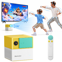 Blackview PlayPop 8 AI Motion Gameconsole, Controllerloos Spelen, 17 Punts AI Tracking, Tot 4 Spelers, 6 Spelcategorieën, 22 Ingebouwde Familie  & Educatieve Spellen, Octa Core, 8 GB + 128 GB, WiFi6, Bluetooth 5.0, 12 MP Camera met Privacyklep, Ideaal Cad