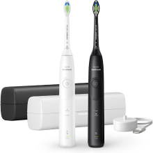 Philips HX7119/02 Sonicare 5500 Serie oplaadbare elektrische tandenborstel duopack   druksensor   2 opzetborstels