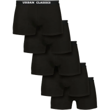 Urban Classics biologische boxerbroekjes   ondergoed/bottoms   zwart, 5 stuks   M