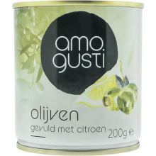 Amogusti Olijven Gevuld Met Citroen   200 g