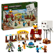 LEGO Minecraft 21273 De Ghast ballon aanval op het dorp