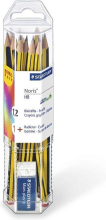 STAEDTLER Noris Classic grafietpotloden set   12 stuks, inclusief gum, 61 120P1